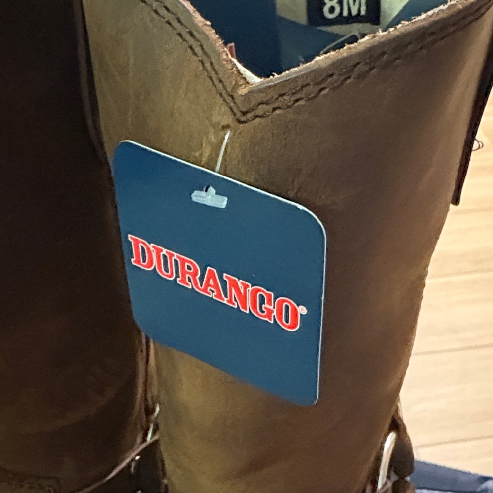 Durango Brown Leather Harness Boots - Picture 2 of 5
